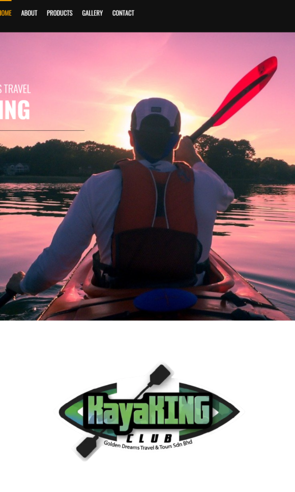 kayakingmall ecommerce website