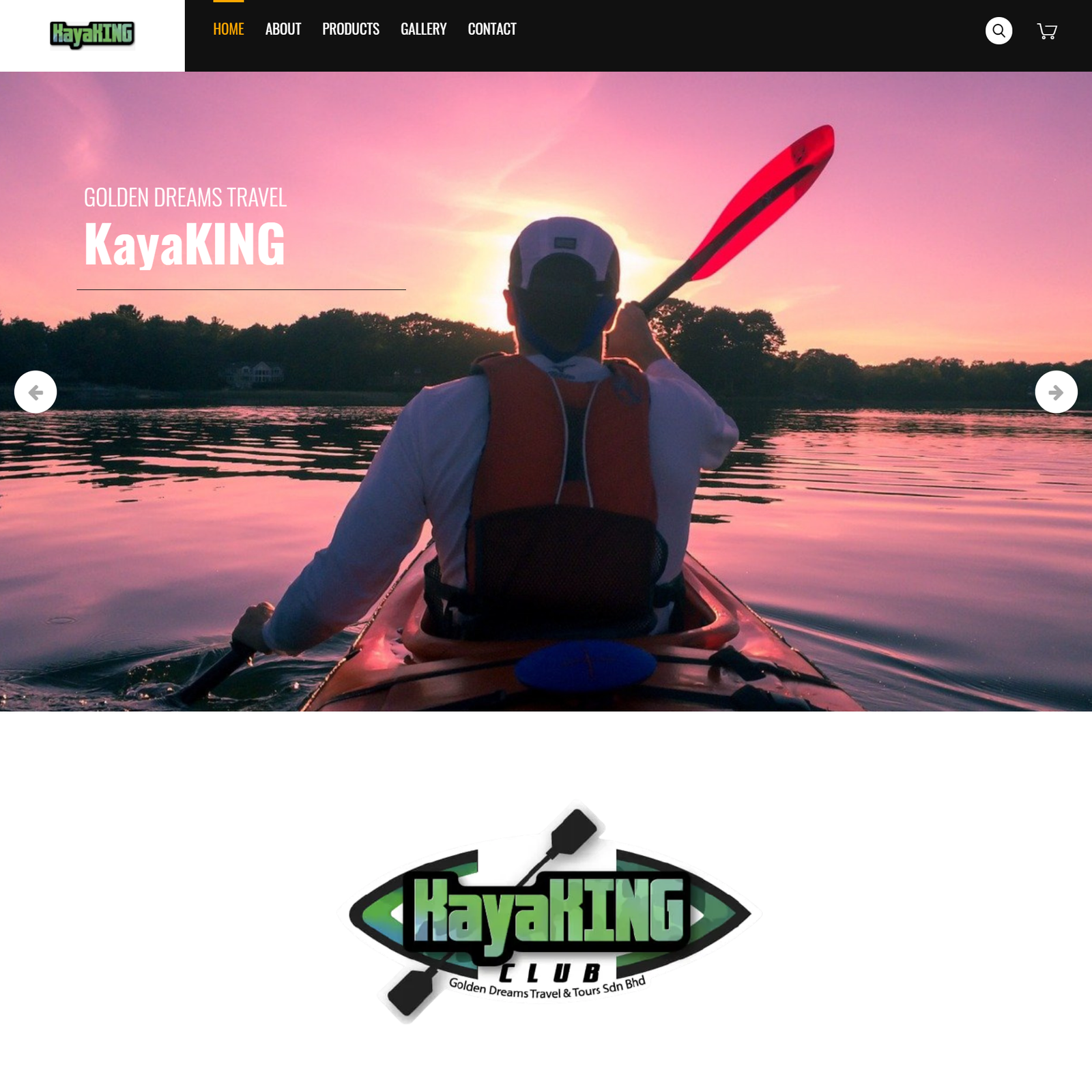 kayakingmall ecommerce website